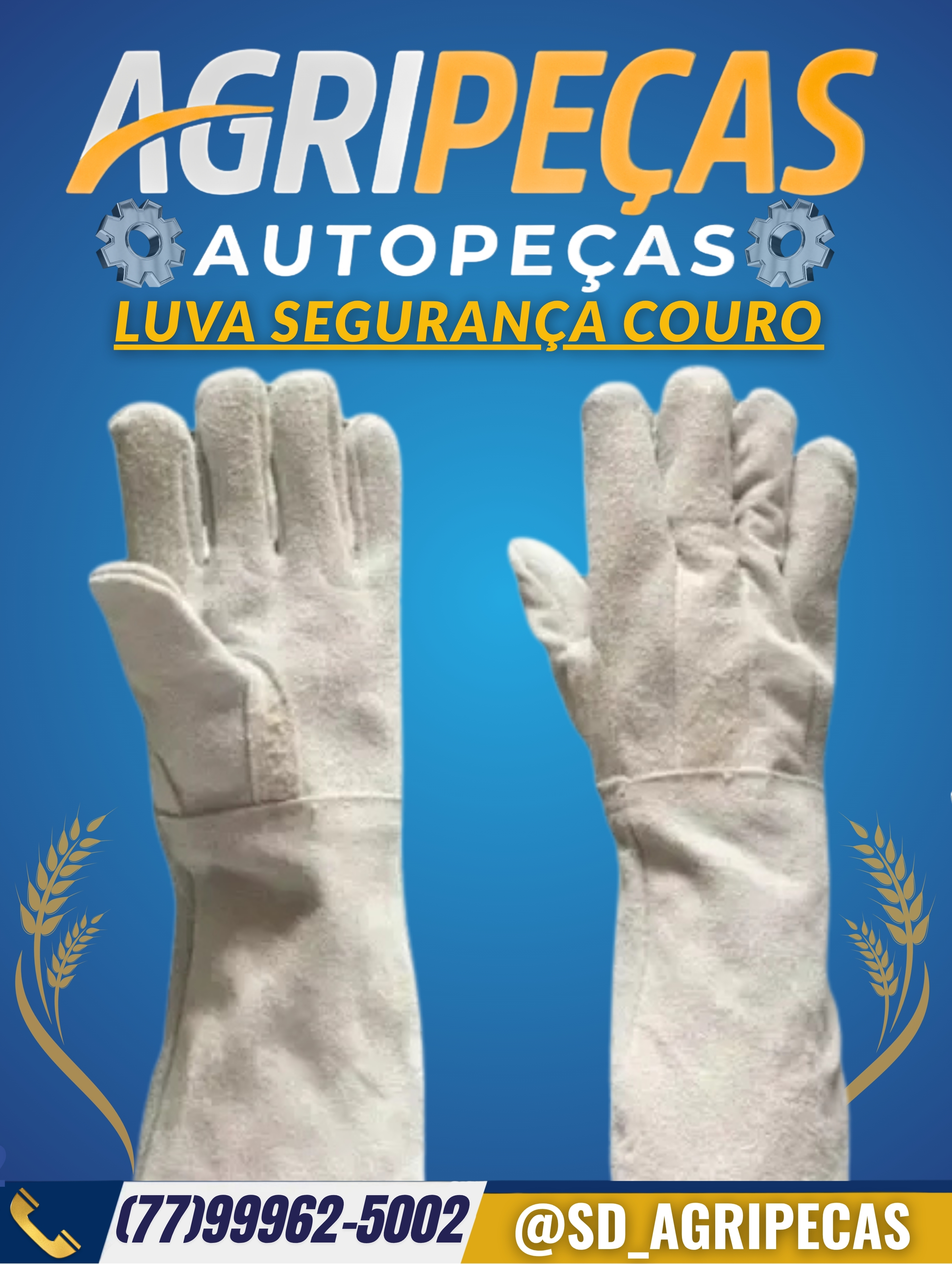 LUVA SEGURANÇA COURO